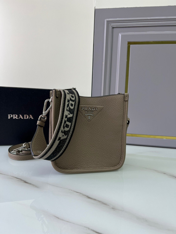 Pra*a leather mini shoulder bag