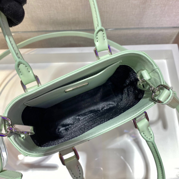 Pra*a small brushed leather tote