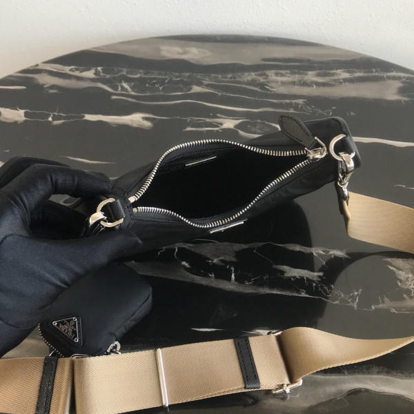 Pra*a nylon hobo bag