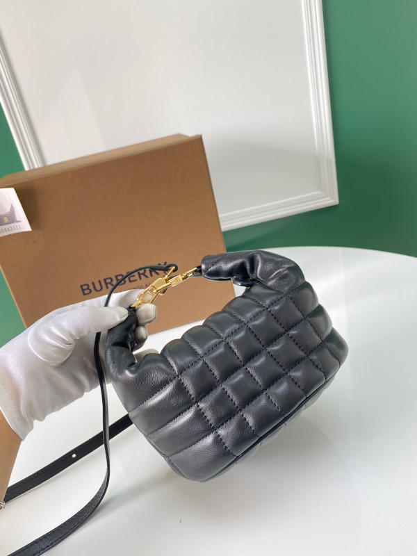 B**rry small quilted lambskin crescent lola bag