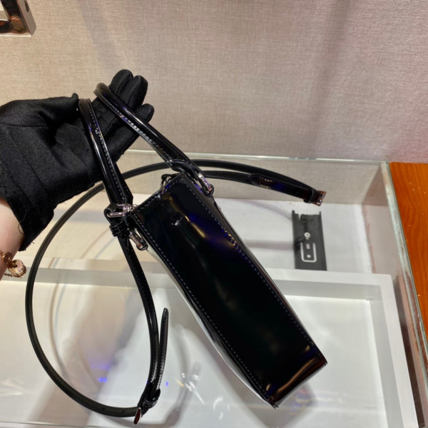 Pra*a small brushed leather tote