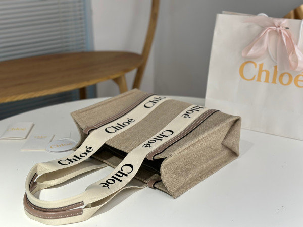 CHLOÉ woody tote bag-Mini/S/M/L