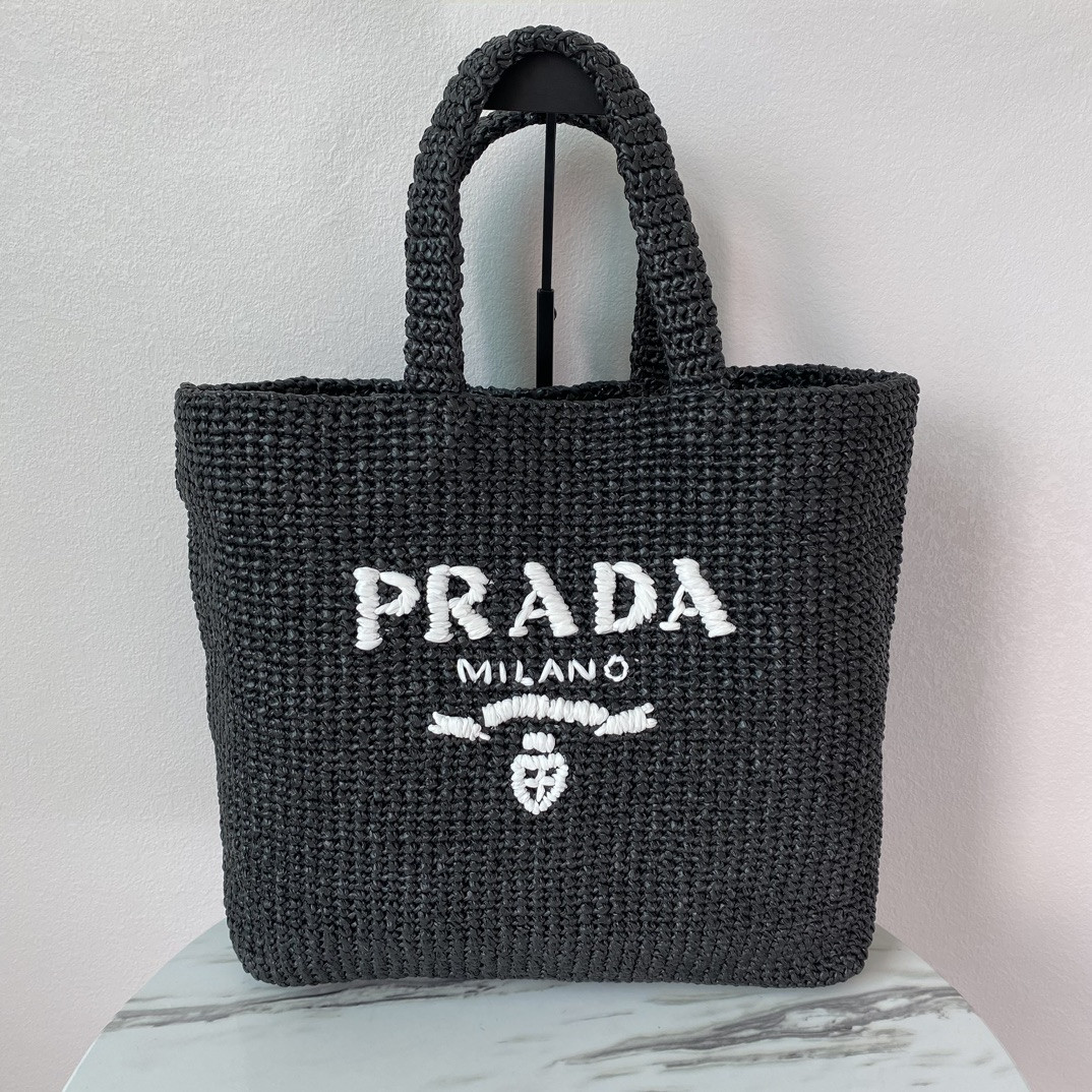 Pra*a crochet tote bag-48*34*16cm